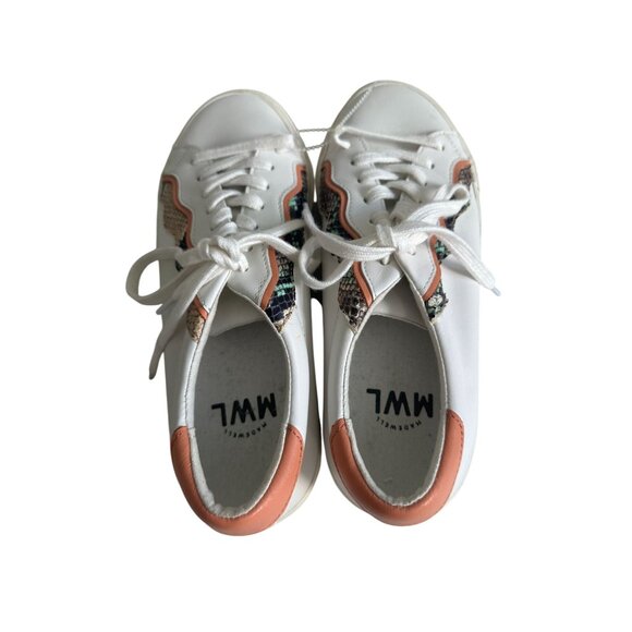 MADEWELL Women's Ruffle Leather Trainers Sneakers Size 7.5 - Picture 7 of 9